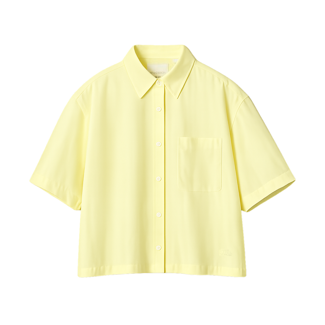 유니클로 x JW 앤더슨 옥스포드 박시 반팔 셔츠 옐로우(Uniqlo x JW Anderson Oxford Boxy Short Sleeve Shirt Yellow) - 1