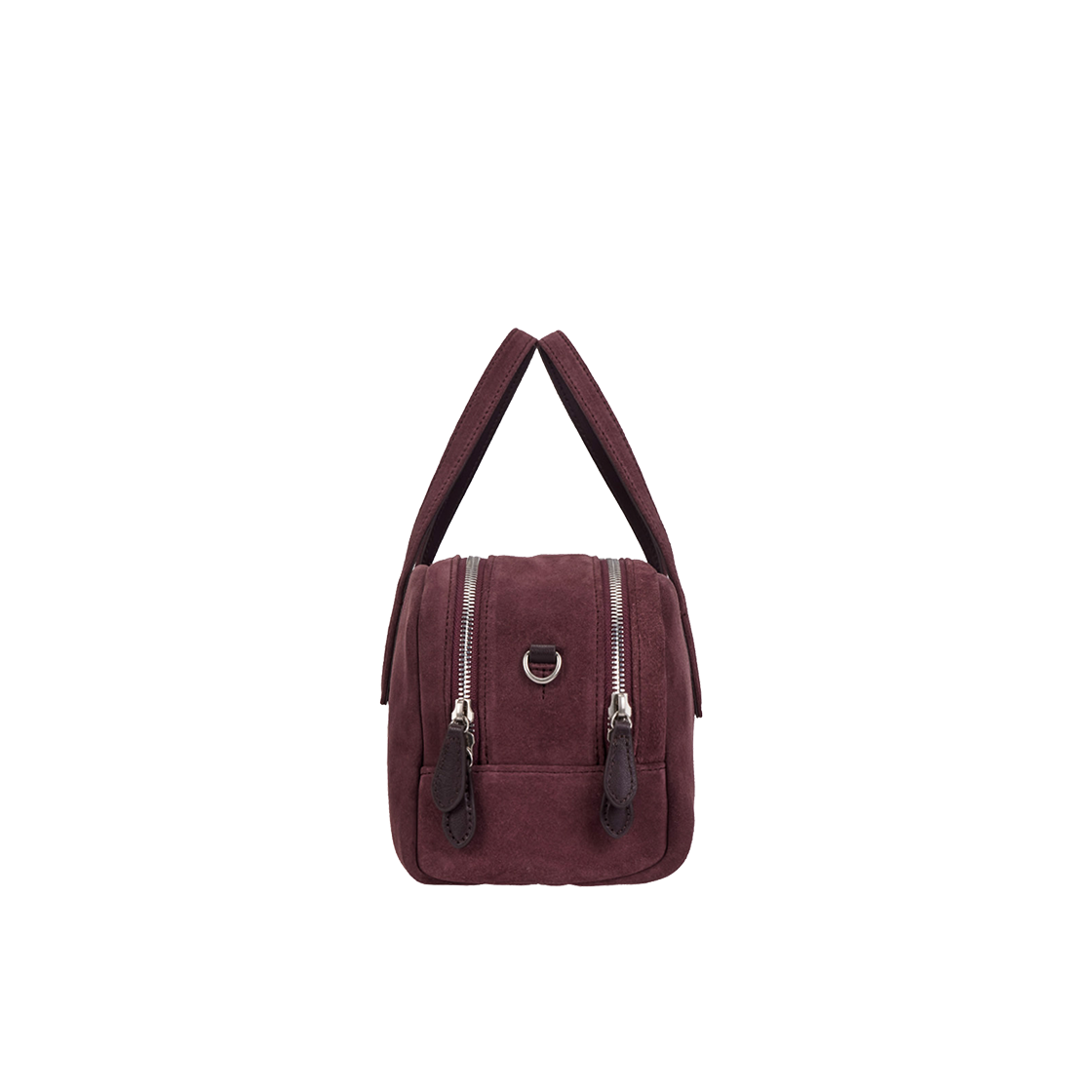 분크 하프문 투 블럭 스웨이드 토트 스몰 와인(vunque Halfmoon Two Block Suede Tote S Wine) - 4