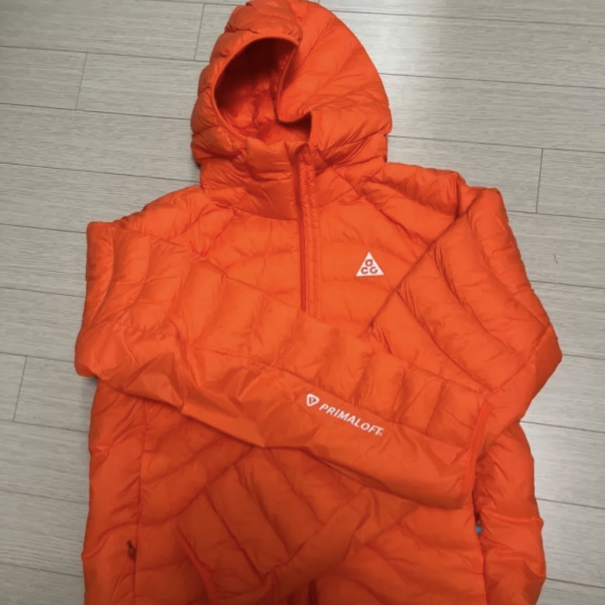 Nike ACG Lava Flow Therma-Fit ADV Jacket Safety Orange Summit White - Asia 착용 스타일