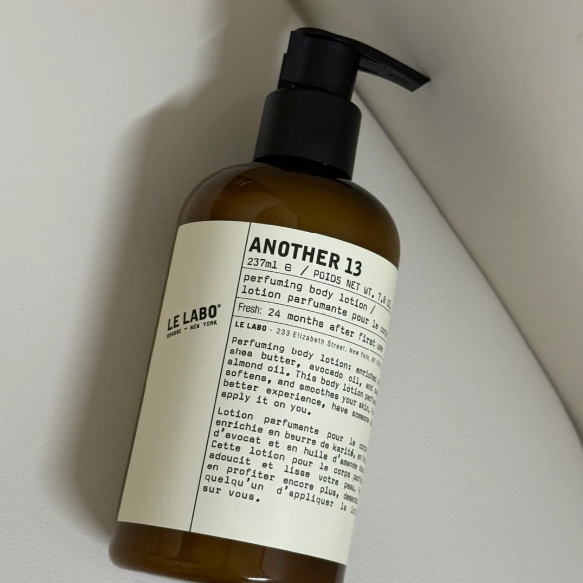 Le Labo Another 13 Perfuming Body Lotion 237ml 착용 스타일