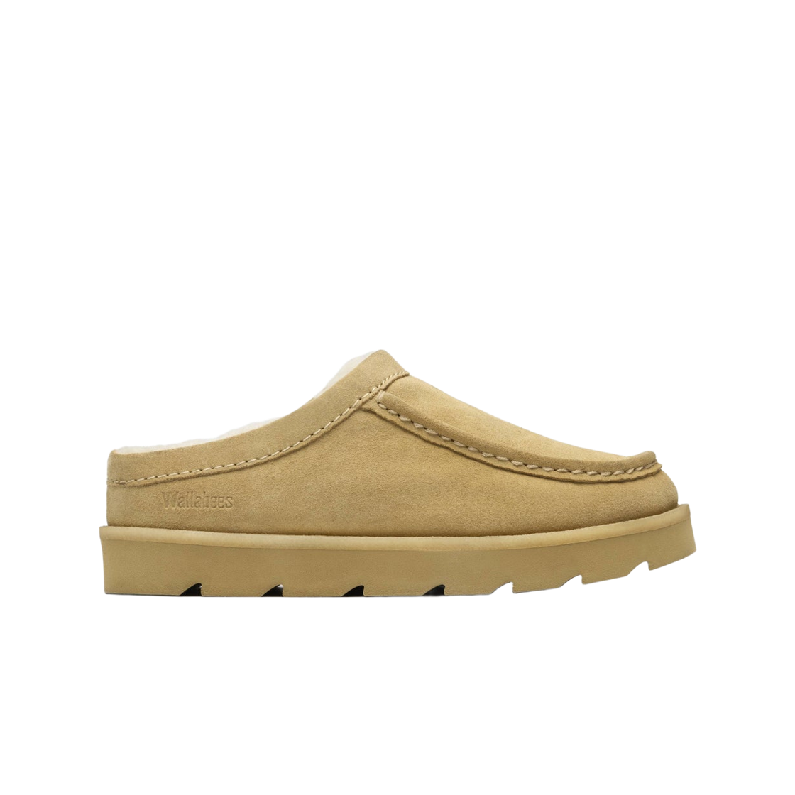 261-83784 (W) Clarks Meare Mule Maple Suede Lined