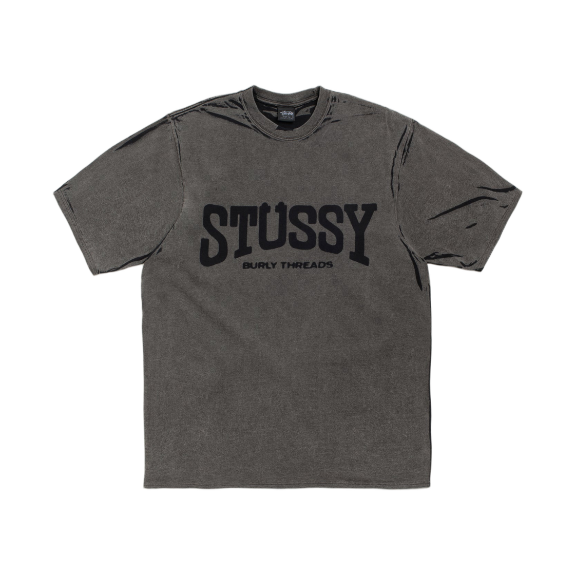 스투시 벌리 스톤 워시드 티 블랙