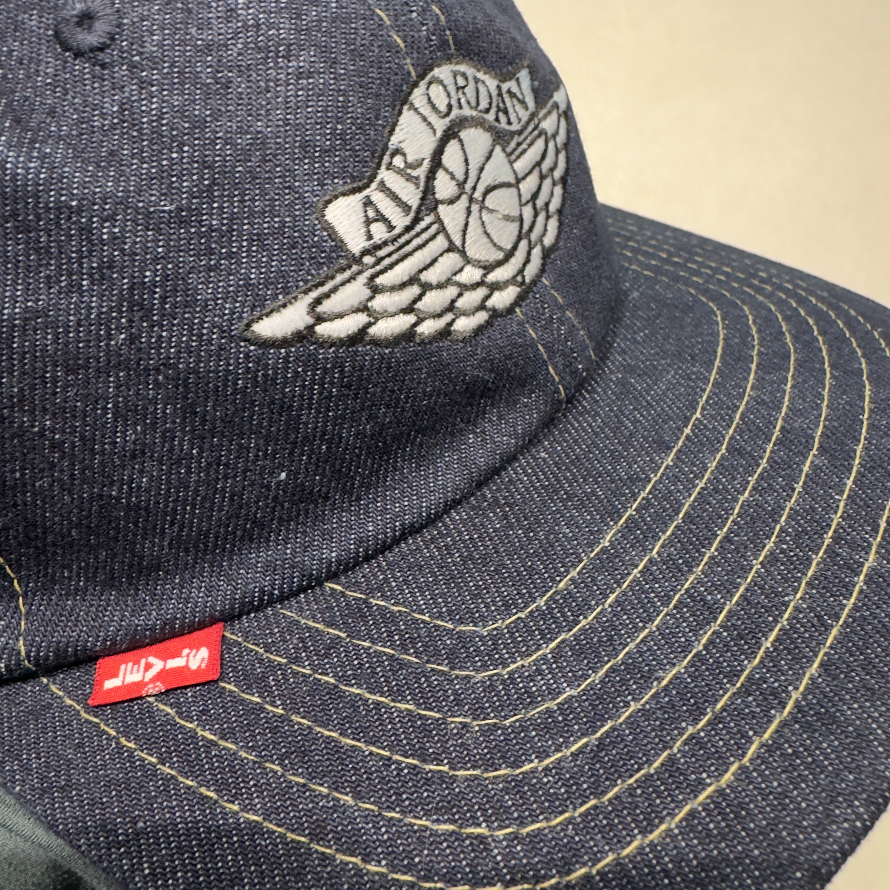 Levi's x Jordan Denim Cap Rigid Rinse 착용 스타일 - 2