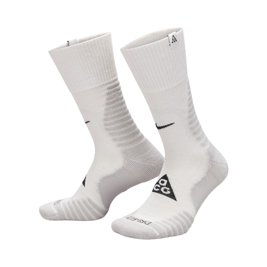 나이키 ACG 아웃도어 쿠셔닝 크루 삭스 서밋 화이트 라이트 스모크 그레이 (국내 정식 발매 제품)(Nike ACG Outdoor Cushioning Crew Socks Summit White Light Smoke Grey (Korean Ver.)) - 1