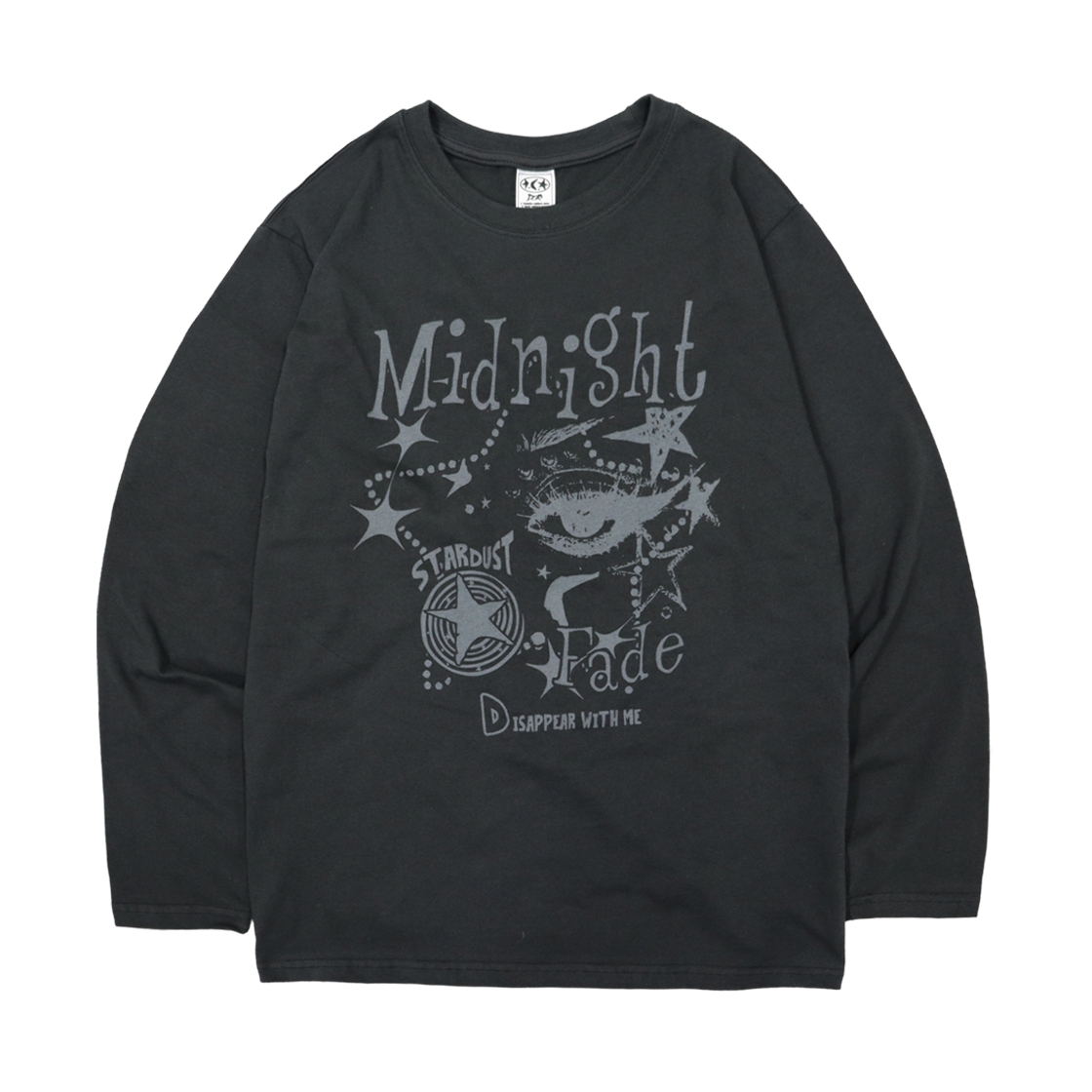 디파이클럽로버스 미드나잇 페이드 롱슬리브 차콜(DEFYCLUBROBBERS Midnight Fade LS Charcoal)