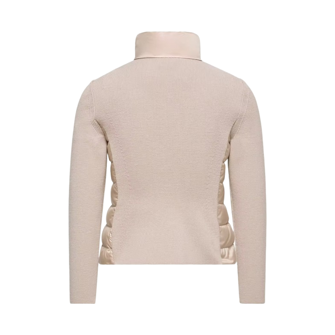 (키즈) 몽클레르 패딩 울 집업 가디건 파우더 핑크 - 26SS((Kids) Moncler Padded Wool Zip-Up Cardigan Powder Pink - 26SS) - 2