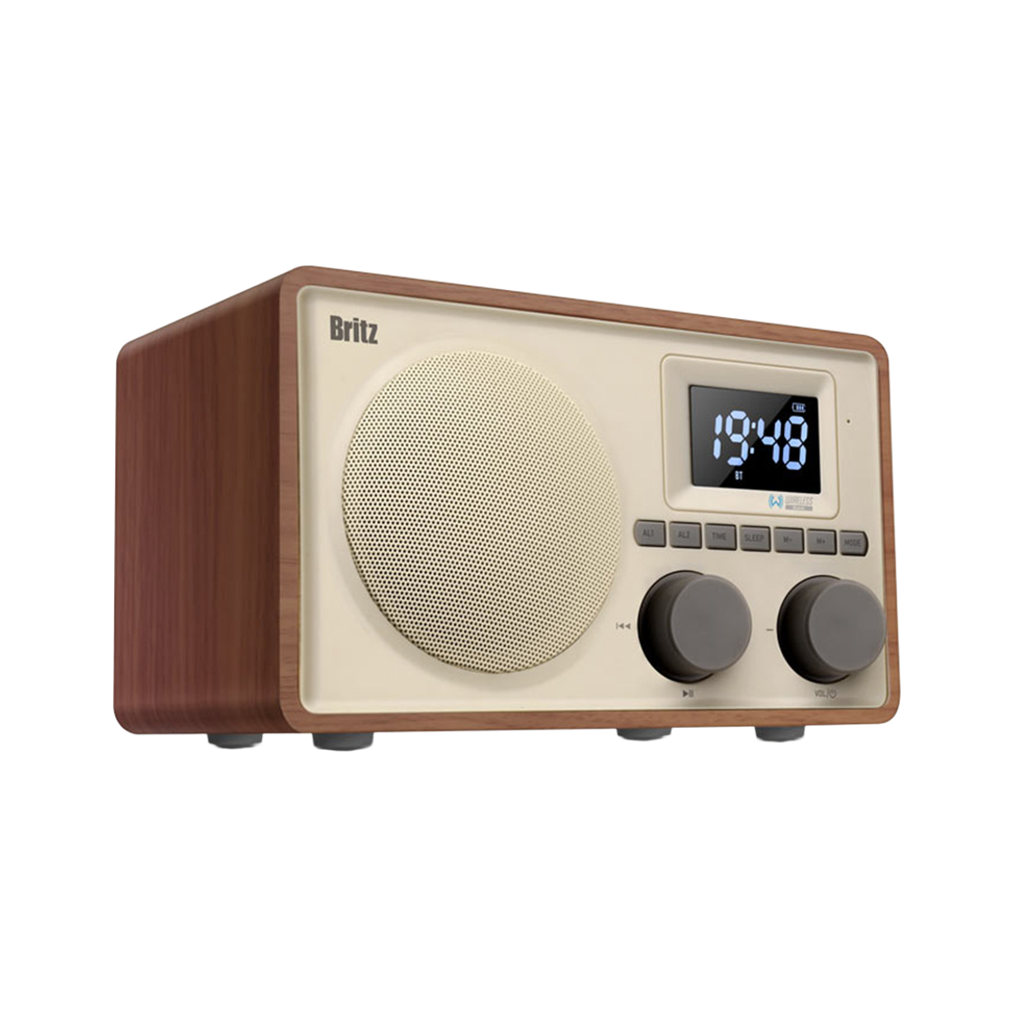 브리츠 BZ-V1 블루투스 올인원 스피커 브라운(Britz  BZ-V1 Bluetooth all-in-one speaker  Brown) - 4