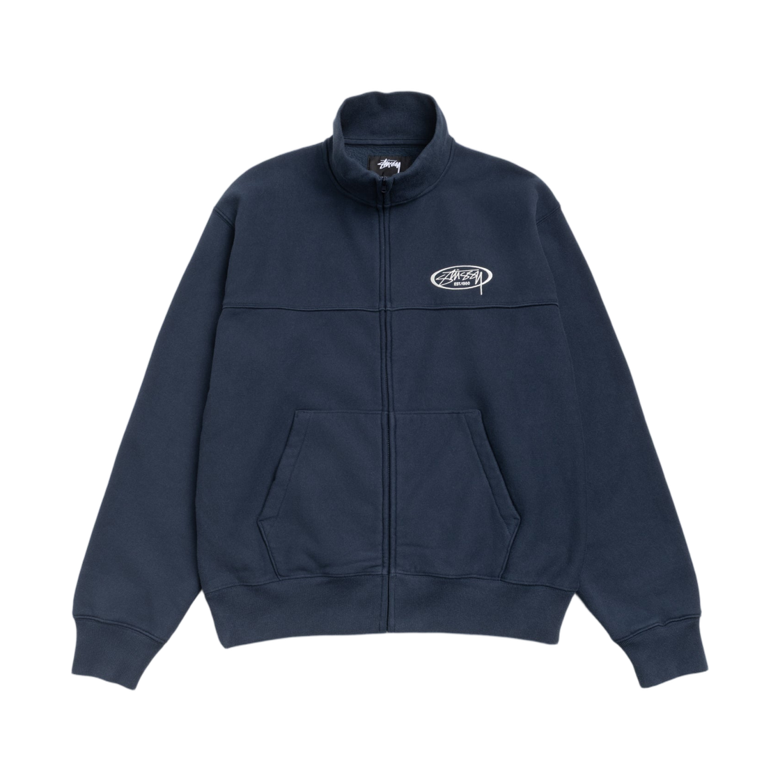 스투시 플리스 트랙 자켓 네이비(Stussy Fleece Track Jacket Navy)