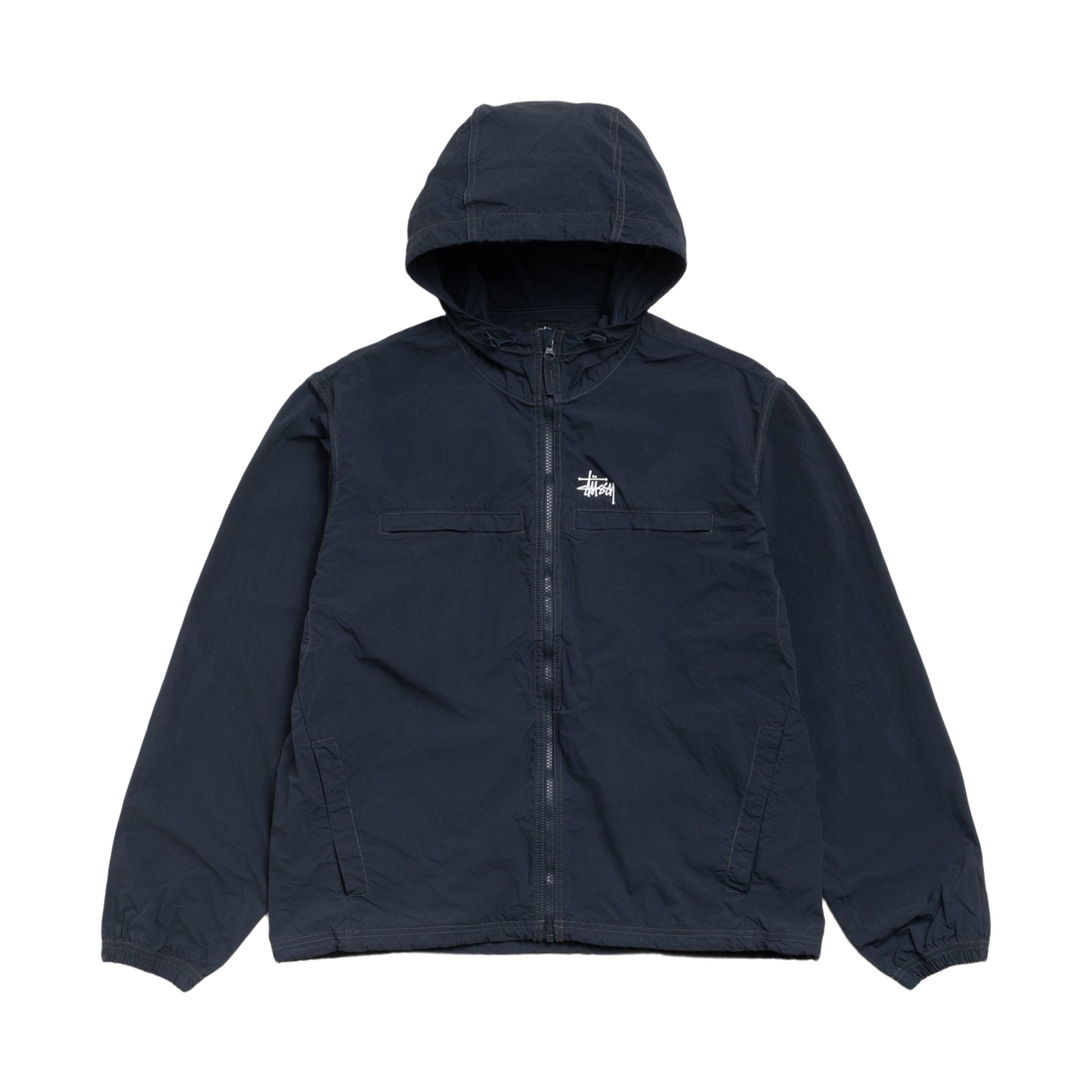 스투시 라이트웨이트 후드 자켓 네이비
