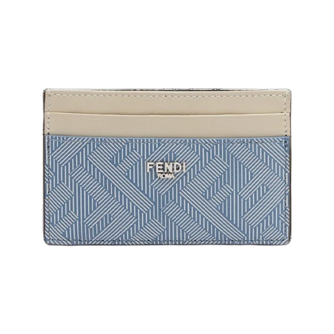 7M0347 AP16 F1RHP 25S [25% 쿠폰] Fendi Shadow Leather Card Holder Cerulean Blue