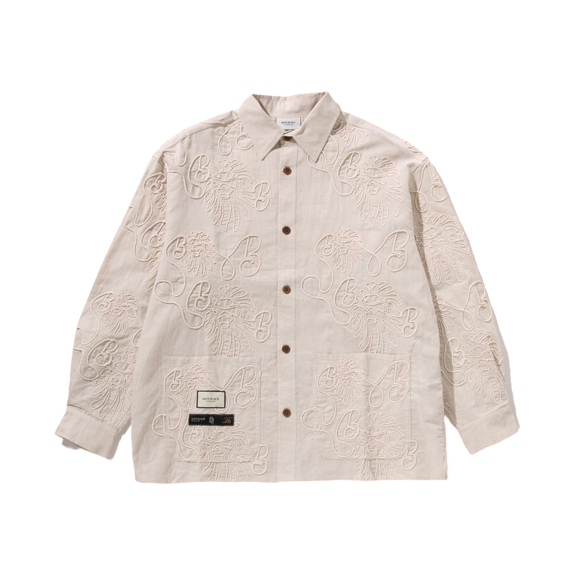 베이프 블랙 로프스티치 트위드 세트 #1 아이보리(BAPE Black Ropestitch Tweed Set #1 Ivory)