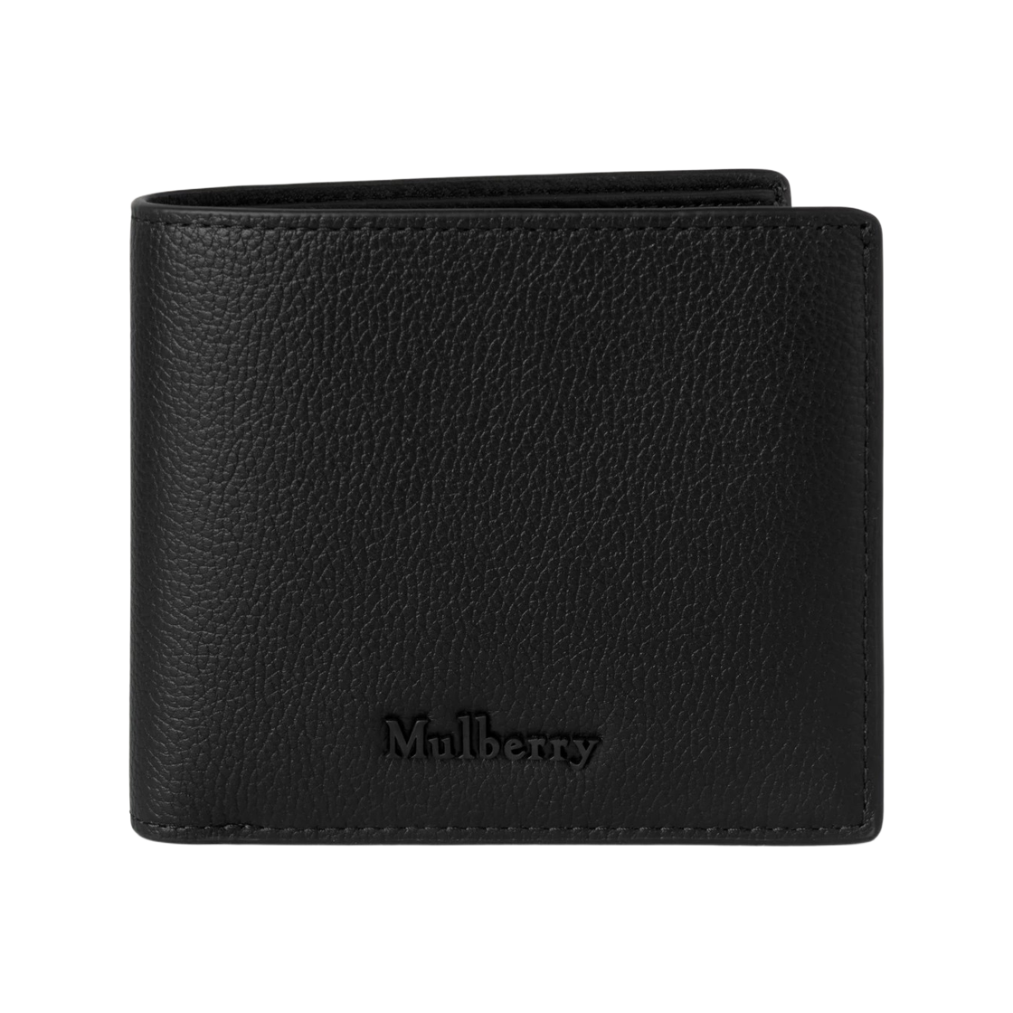RL8277-645A100 Mulberry Small Pebblr Grain Farringdon 8 Card Wallet Black