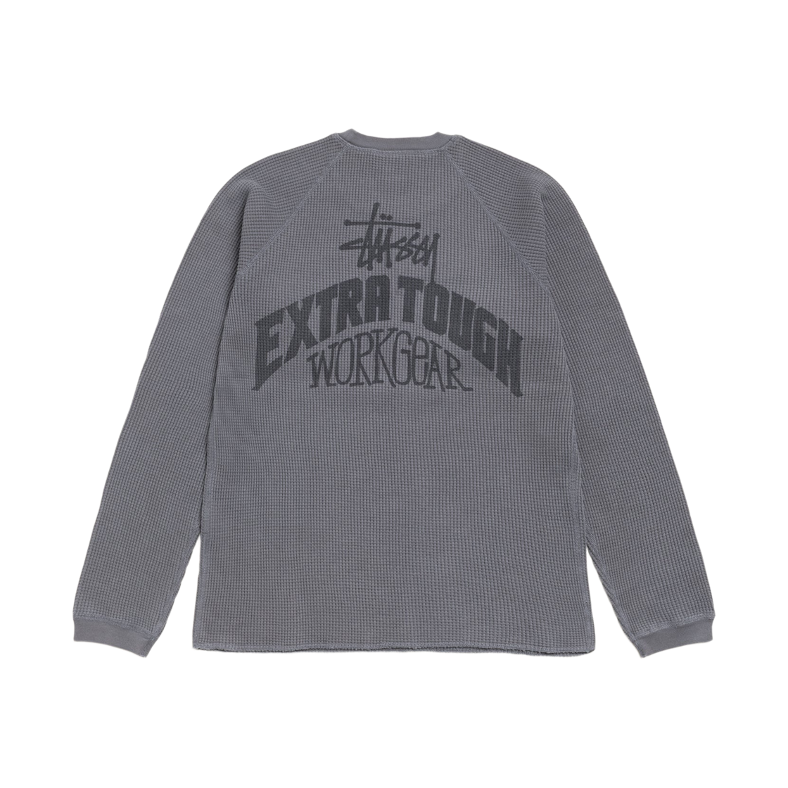 1140382 Stussy Extra Tough Raglan Thermal Charcoal