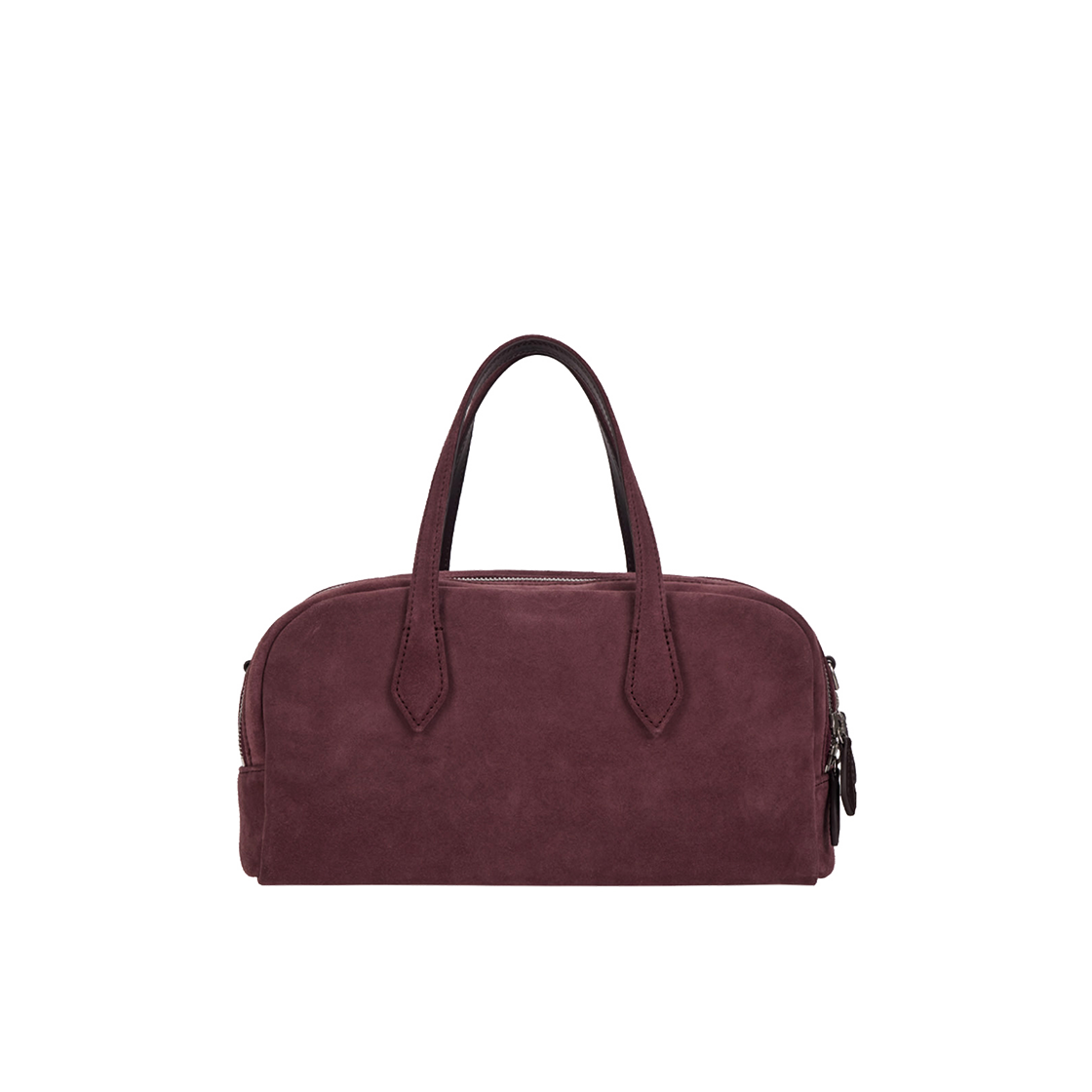 분크 하프문 투 블럭 스웨이드 토트 스몰 와인(vunque Halfmoon Two Block Suede Tote S Wine) - 5