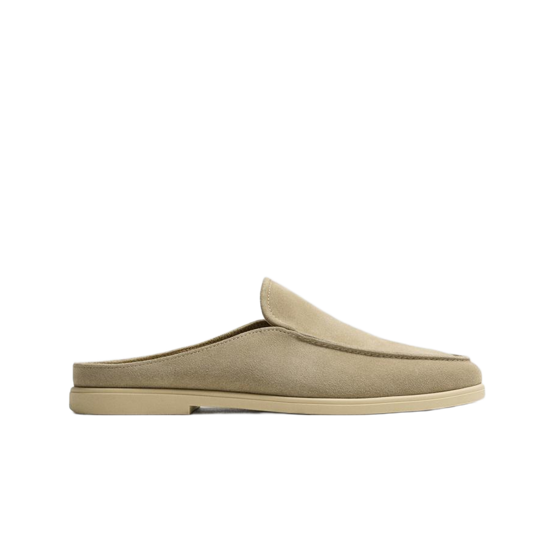 자라 레더 백리스 로퍼 베이지(Zara Leather Backless Loafers Beige) - 1