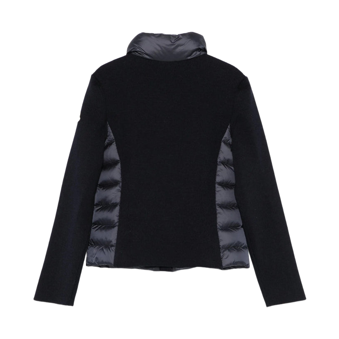 (키즈) 몽클레르 패딩 울 집업 가디건 네이비 블루 - 26SS((Kids) Moncler Padded Wool Zip-Up Cardigan Navy Blue - 26SS) - 2