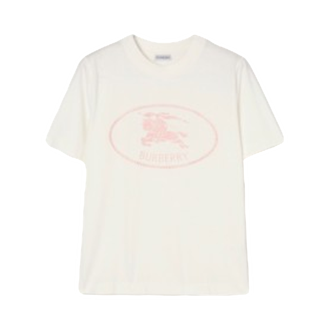 81233471 (W) Burberry Knight Stamp Cotton T-Shirt Chalk White Mallow Pink