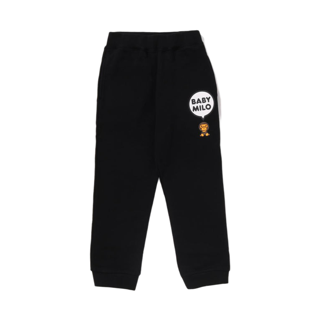 (키즈) 베이프 베이비 마일로 스웨트팬츠 블랙((Kids) BAPE Baby Milo Sweatpants Black) - 1