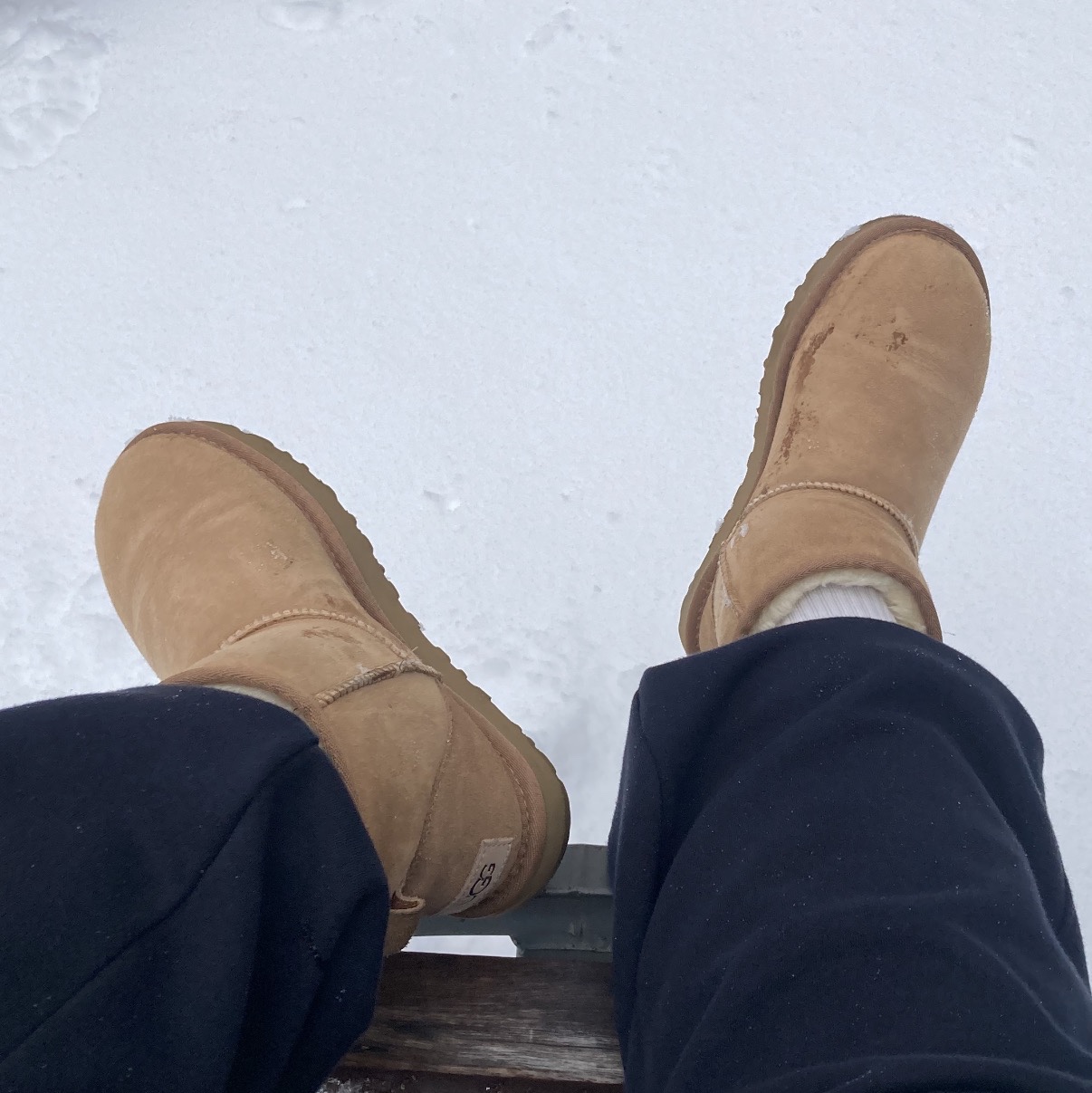 (W) UGG Classic Mini II Boots Chestnut 착용 스타일