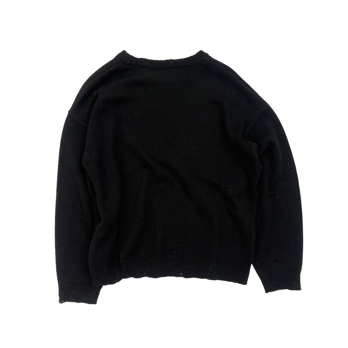 [트리플적립] 파코서플라이 디스트로이드 폴링 엔젤 니트 블랙([트리플적립] PACOSPLY Destroyed Falling Angel Knit Black) - 2