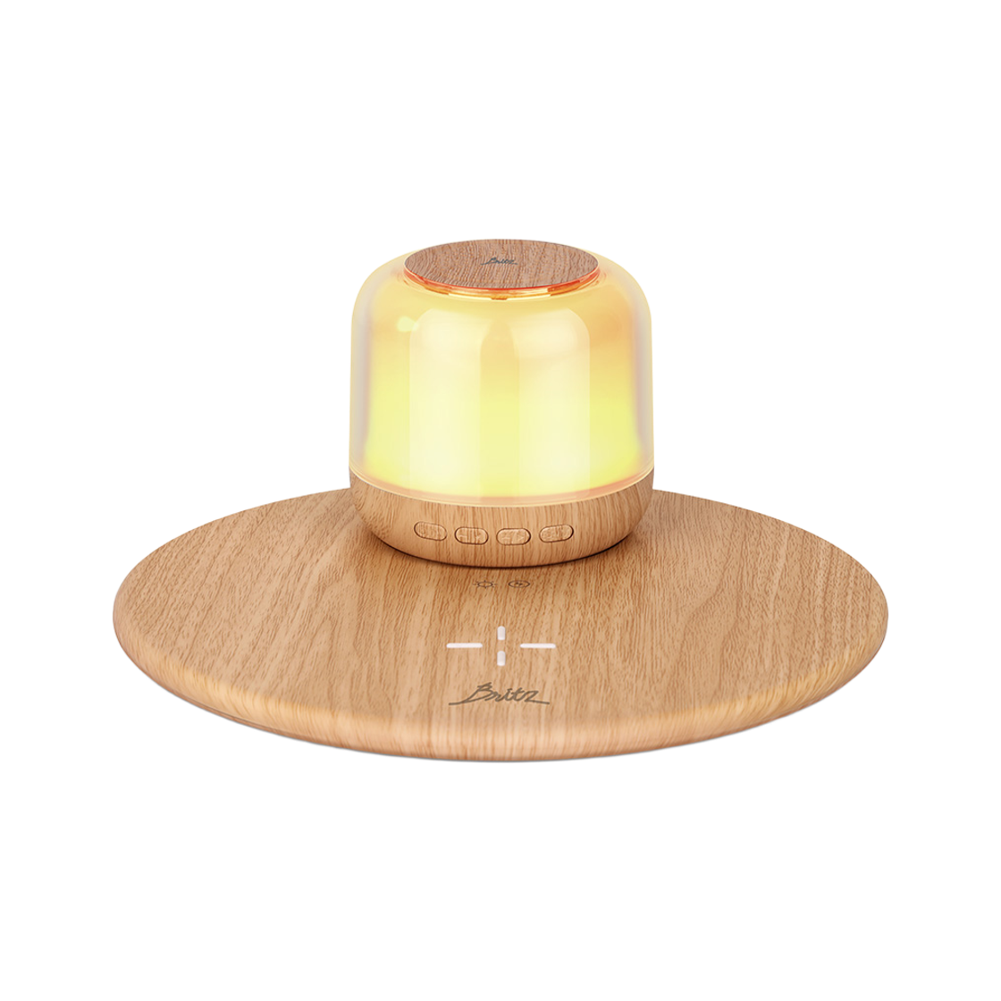 브리츠 BZ-T200BT  블루투스 무선충전 겸용 스피커 우든(Britz BZ-T200BT  Bluetooth wireless charging speaker  wooden) - 1