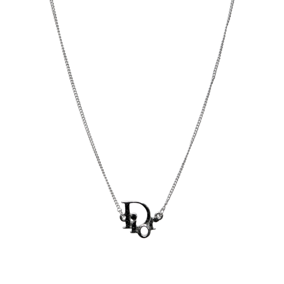 ITO7NTAFJPTS Dior Oblique Silver Necklace A-B17527