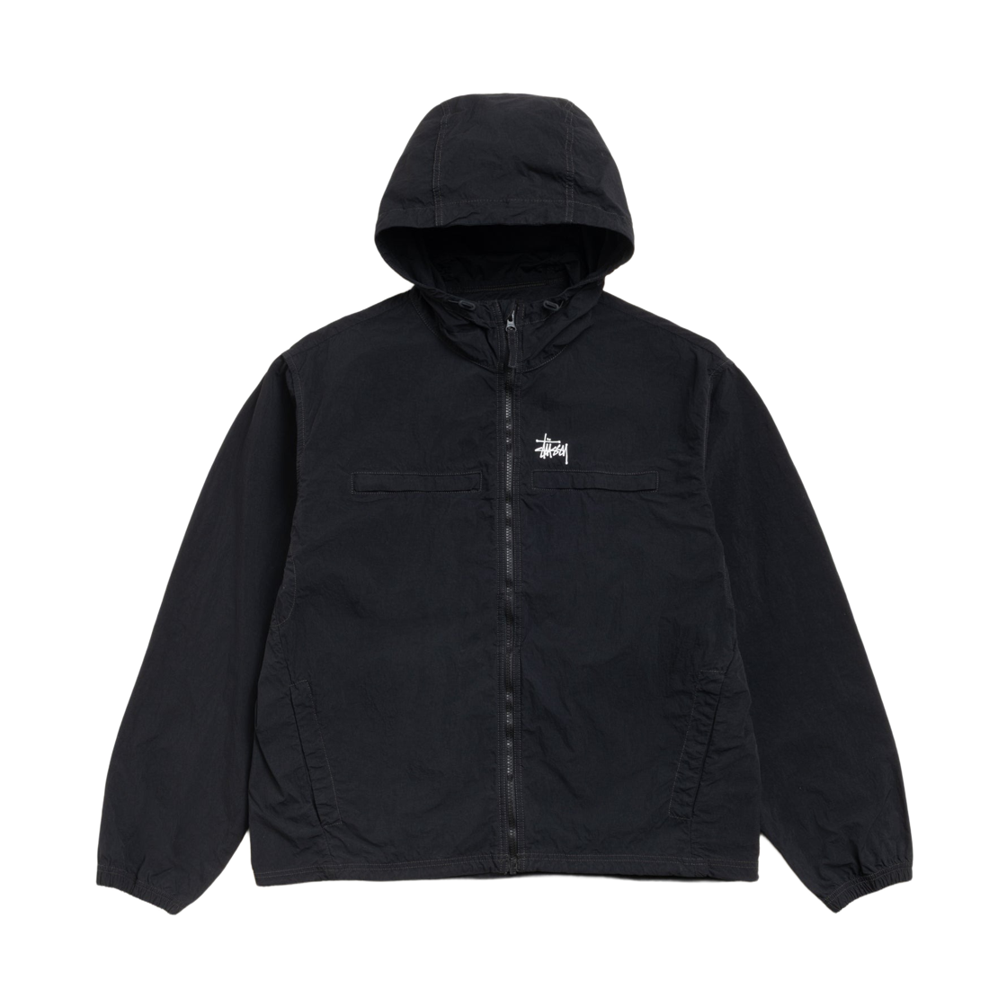 스투시 라이트웨이트 후드 자켓 블랙(Stussy Lightweight Hooded Jacket Black)