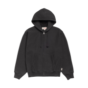 Stussy Fleece Zip Hoodie Black