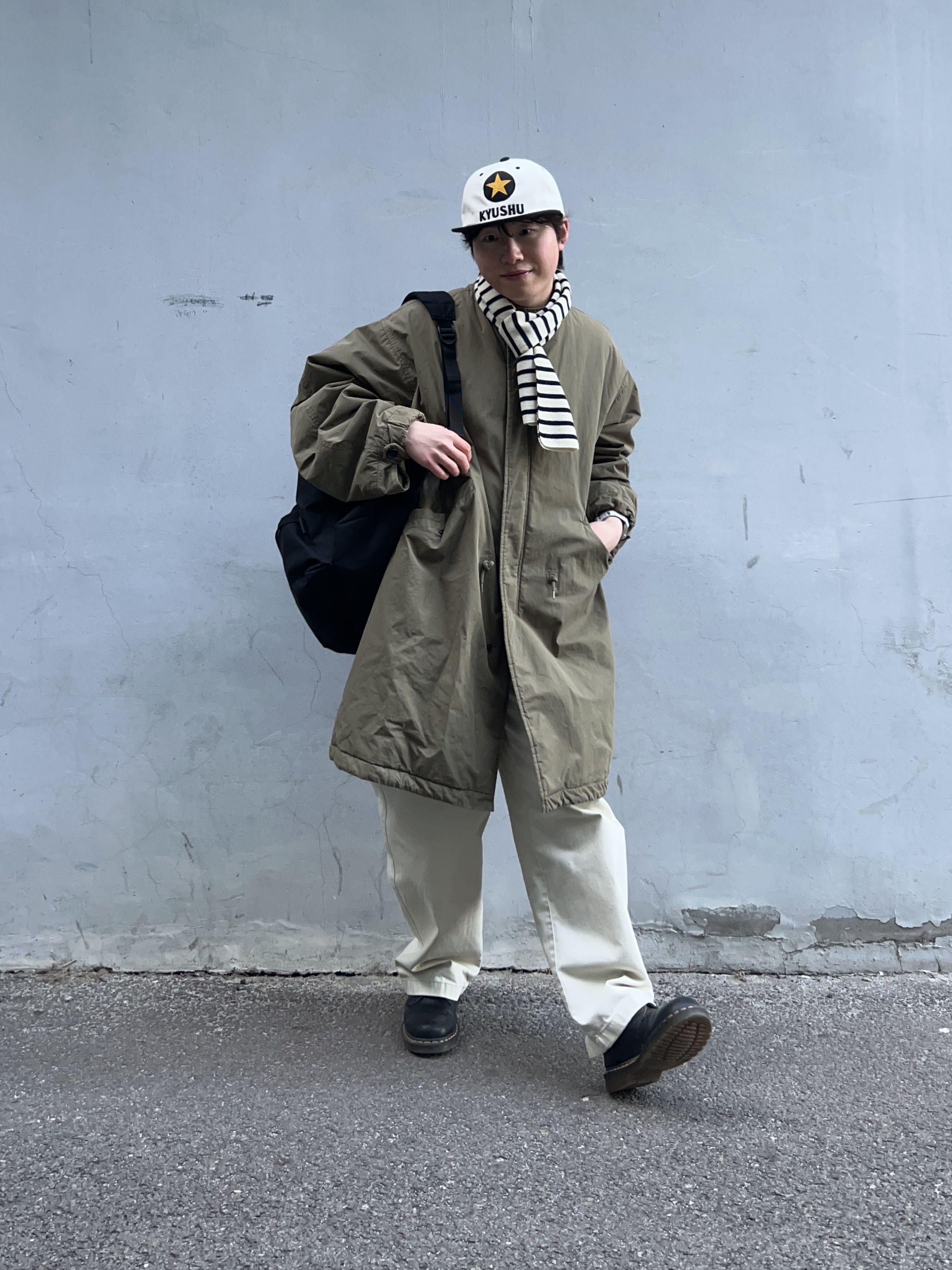 Aoiro KYUSHU Star ビール Cap, Comme des Garcons Homme Plus Nylon Backpack Large Black 착용 스타일 - 1