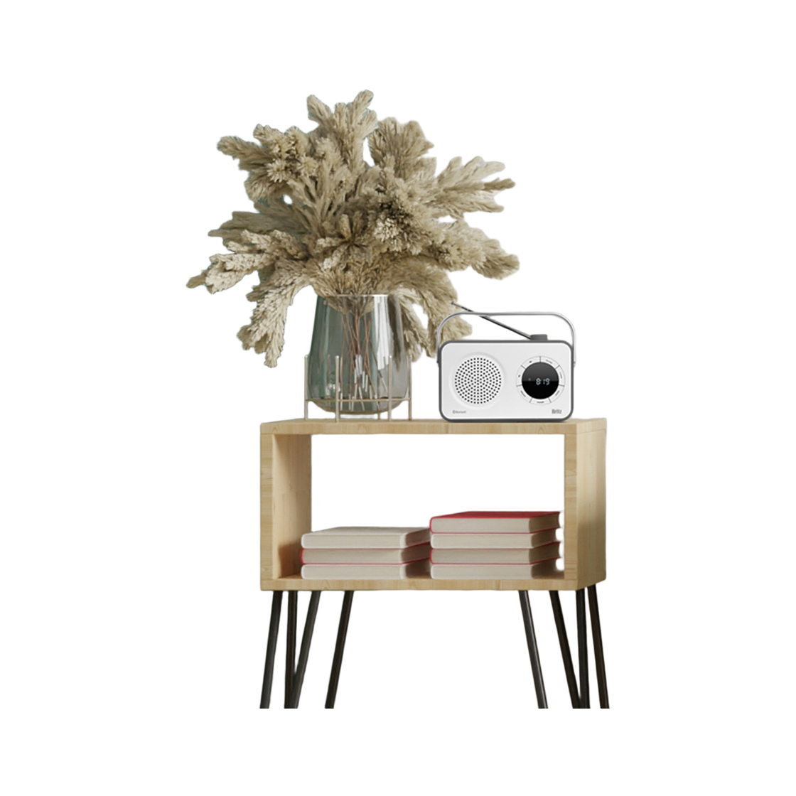 브리츠 BZ-R800BT 블루투스 시계 라디오 스피커 화이트(Britz  BZ-R800BT Bluetooth Watch Radio Speakers  white) - 3