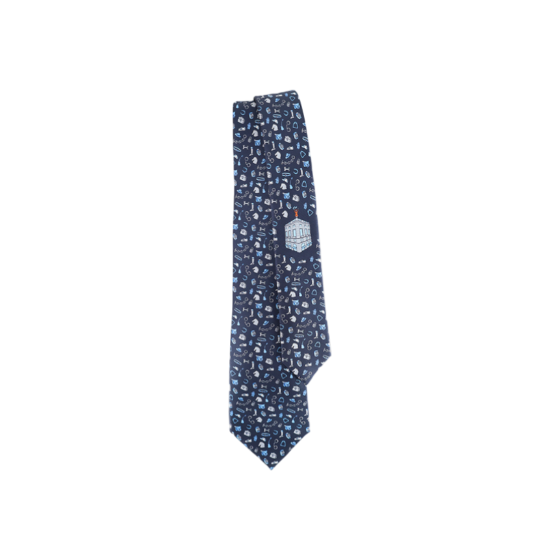 ITSMNOF4WNW6 Hermes Faubourg Hardware Tie H006354T 01