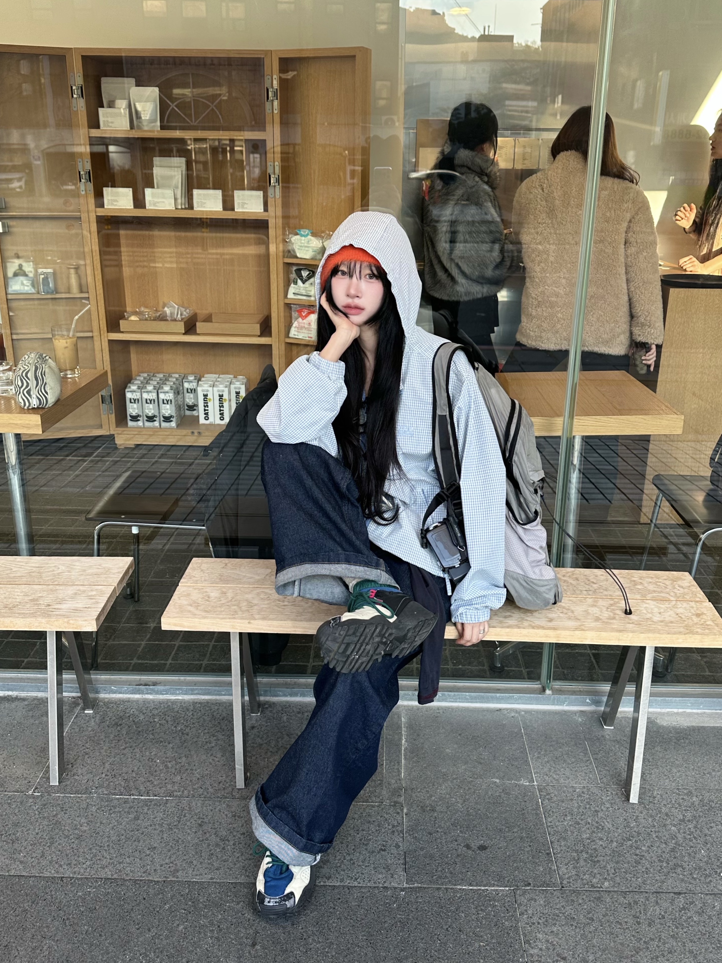 Palace Hairy Nein Cuff Beanie Orange - 23FW, Chanel Coco Crush Ring Quilted Motif Mini & 18K White Gold 착용 스타일 - 2