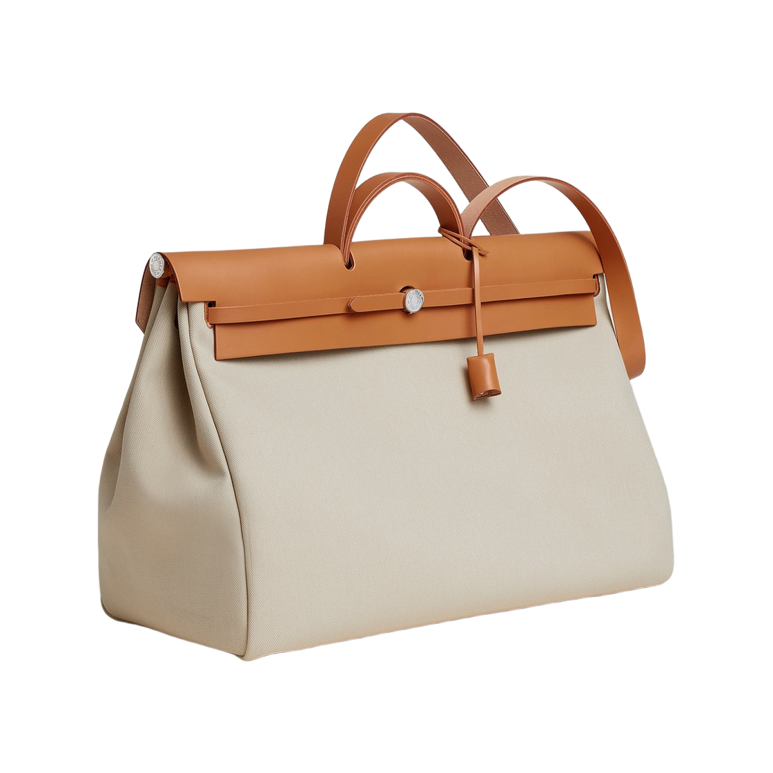 에르메스 에르백 집 캐빈 백 밀리터리 캔버스 & 팔라듐 하드웨어 베통 나뛰렐 사블르(Hermes Herbag Zip Cabine Bag Military Canvas & Palladium Beton Naturel Sable) - 2