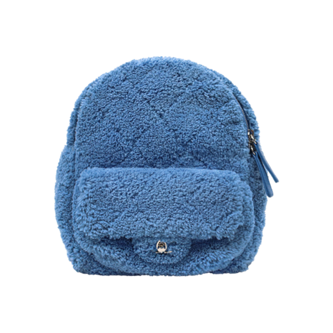 IT8C3ND87WOQ Chanel Blue Shearling Backpack