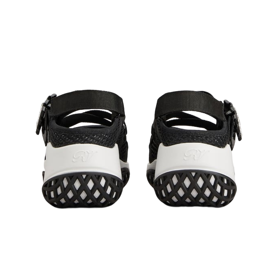 (W) 로저 비비에 비브 런 발레리나 블랙((W) Roger Vivier Viv Run Ballerinas Black) - 3