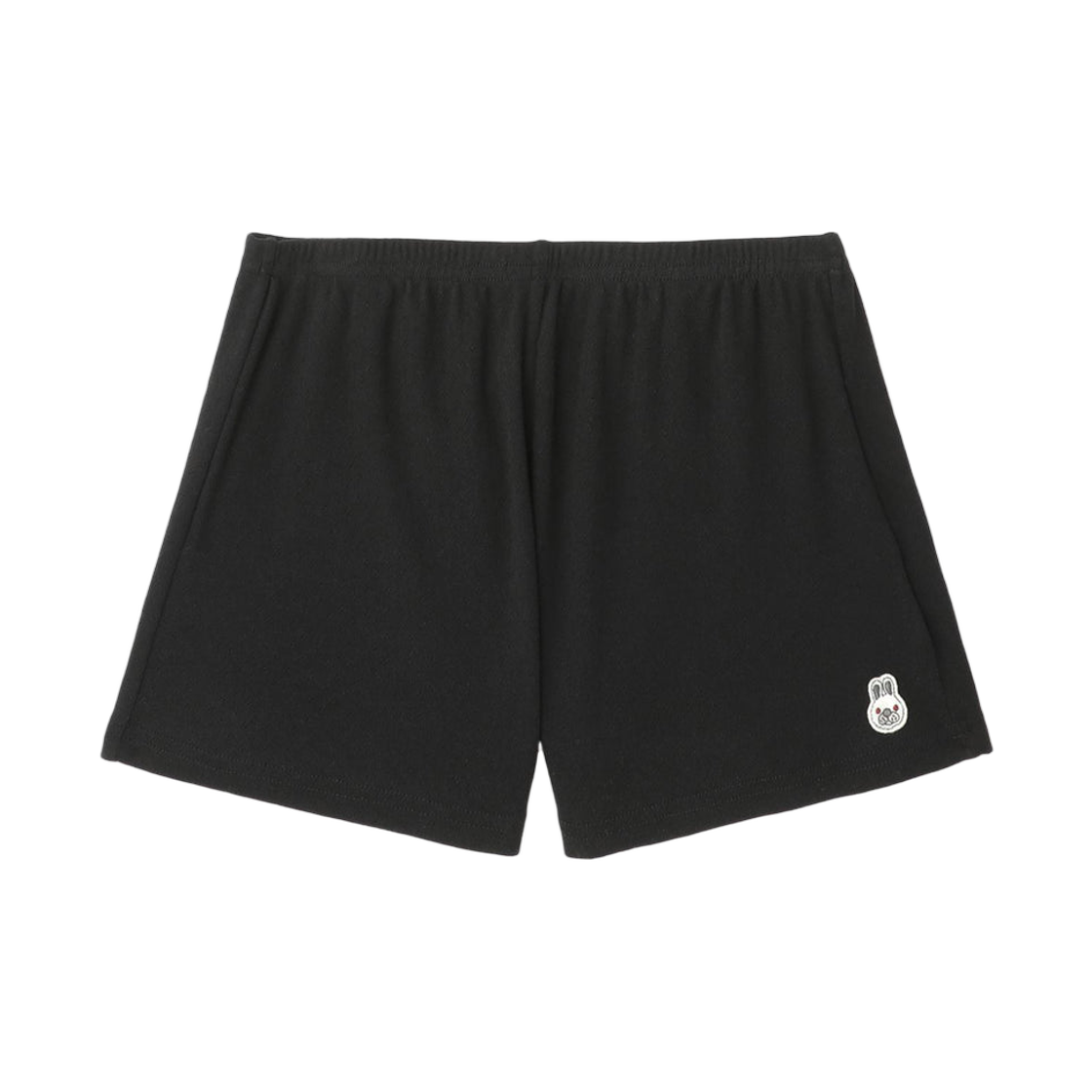 (W) 베이프 베이비 도피 뱃지 포인텔 쇼츠 블랙((W) BAPE Baby Doppy Badge Pointelle Shorts Black)