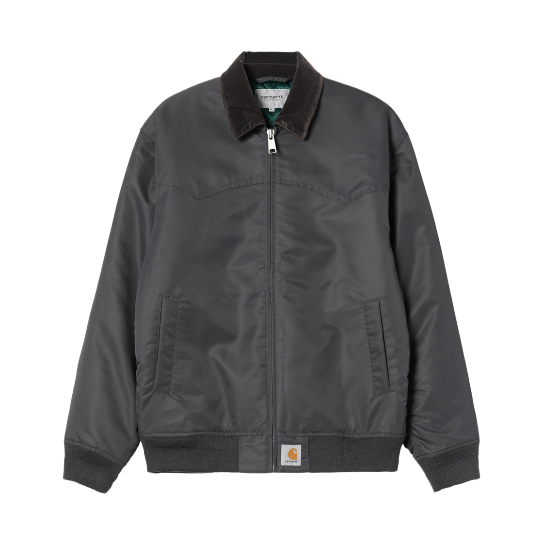 I035147-32B-XX Carhartt WIP Santa Fe Alumni Jacket Graphite Dark Fir
