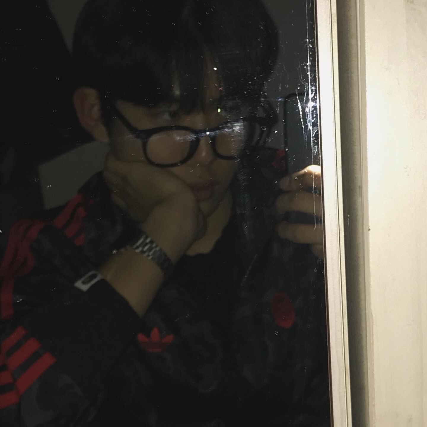 Adidas x BAPE Allover Print Track Top Black - US Sizing 착용 스타일