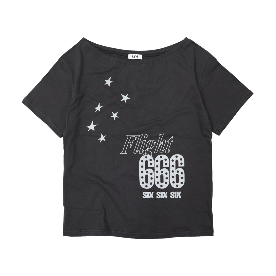 TS004 DEFYCLUBROBBERS Flight 666 Tshirts Charcoal