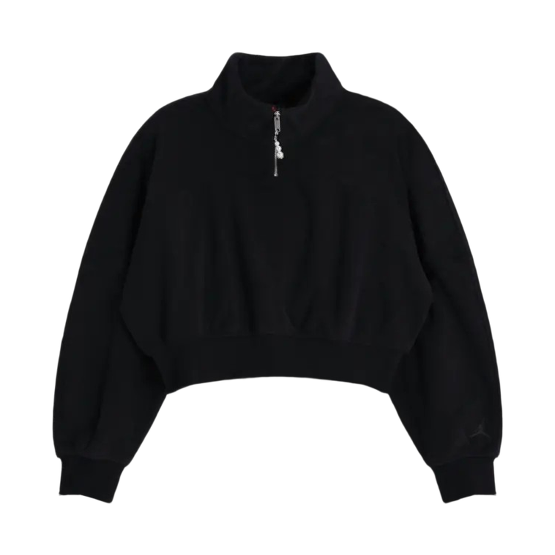 HV0327-010 (W) Jordan Flight Fleece Quarter Zip Top Black - Asia