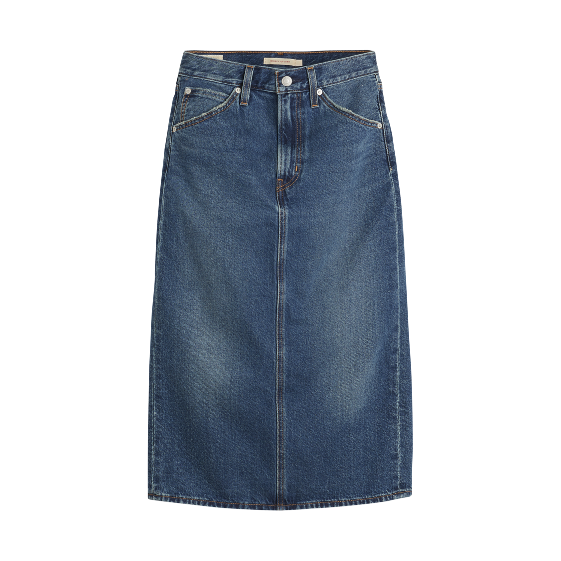 리바이스 하이라이즈 슬릿 스커트 미디엄 인디고(Levi's High Rise Slit Skirt Midium Indigo)