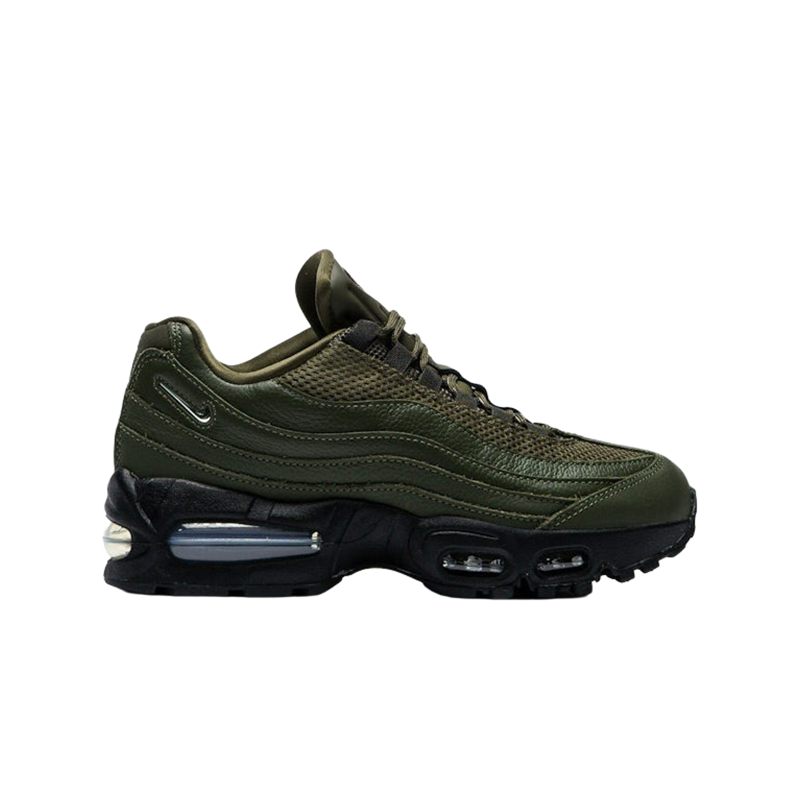 IH1413-300 (W) Nike Air Max 95 Big Bubble Cargo Khaki and Black