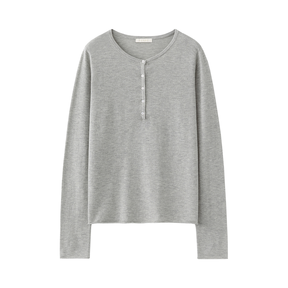 SBF1KN02WMA (W) Suare Woman Cotton Modal Henley Neck Sleeve Knit Melange