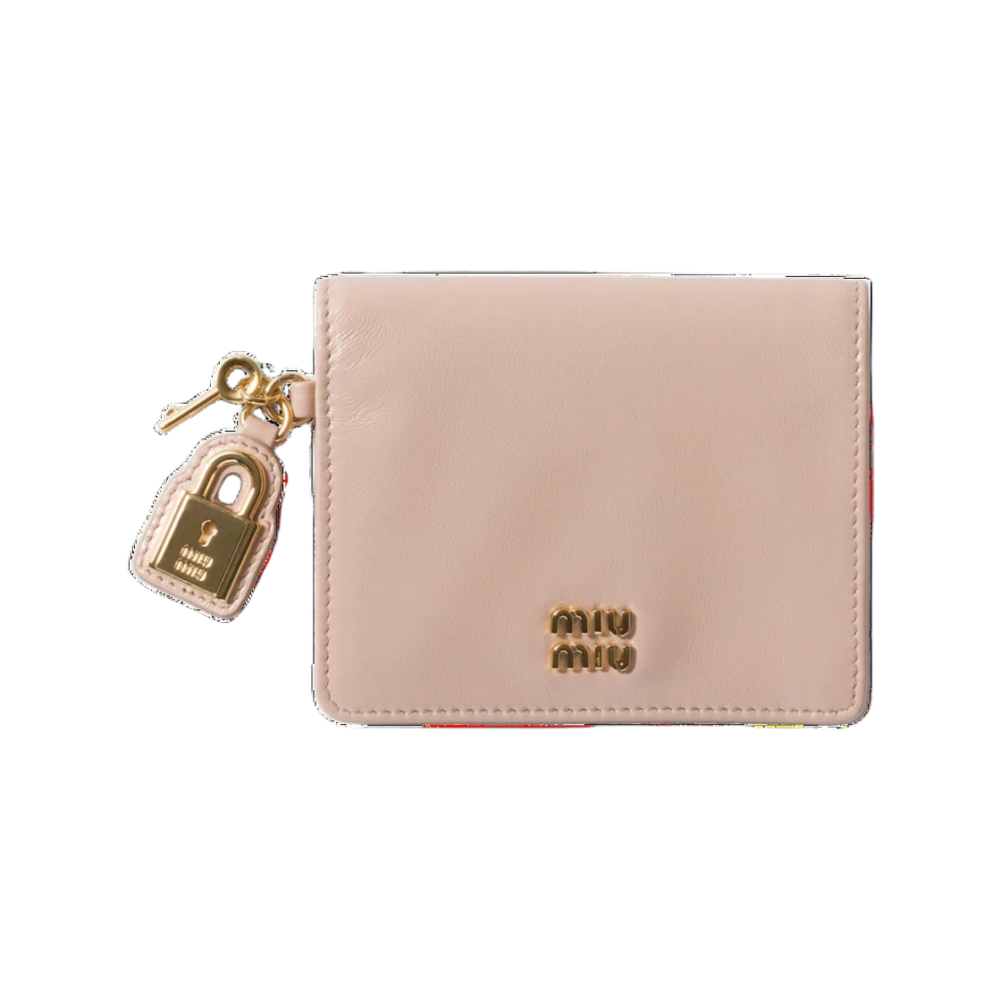 5MV204 2IGA F0236 26S [25% 쿠폰] Miu Miu Small Leather Wallet Powder Pink
