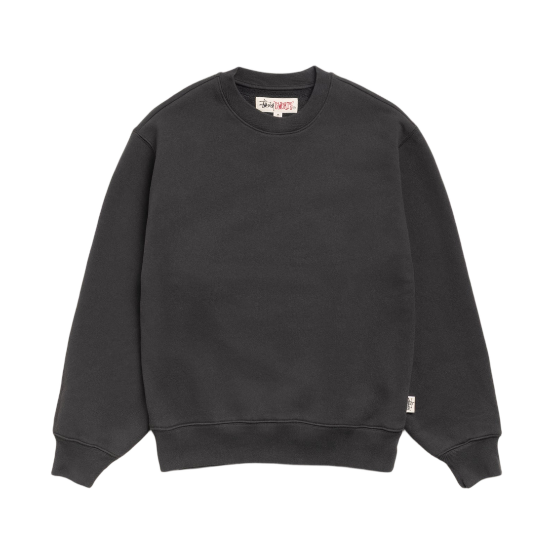 118607 Stussy Fleece Crew Black