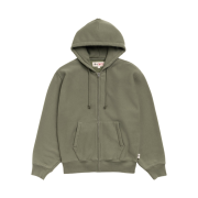 Stussy Fleece Zip Hoodie Green