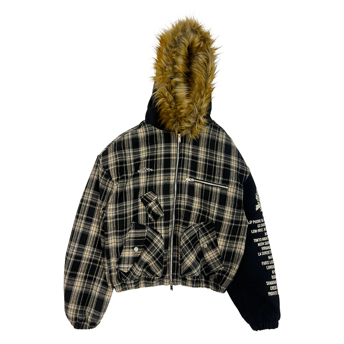 [트리플적립] 파코서플라이 버지니아 퍼 자켓 블랙([트리플적립] PACOSPLY Virginia Fur Jacket Black)