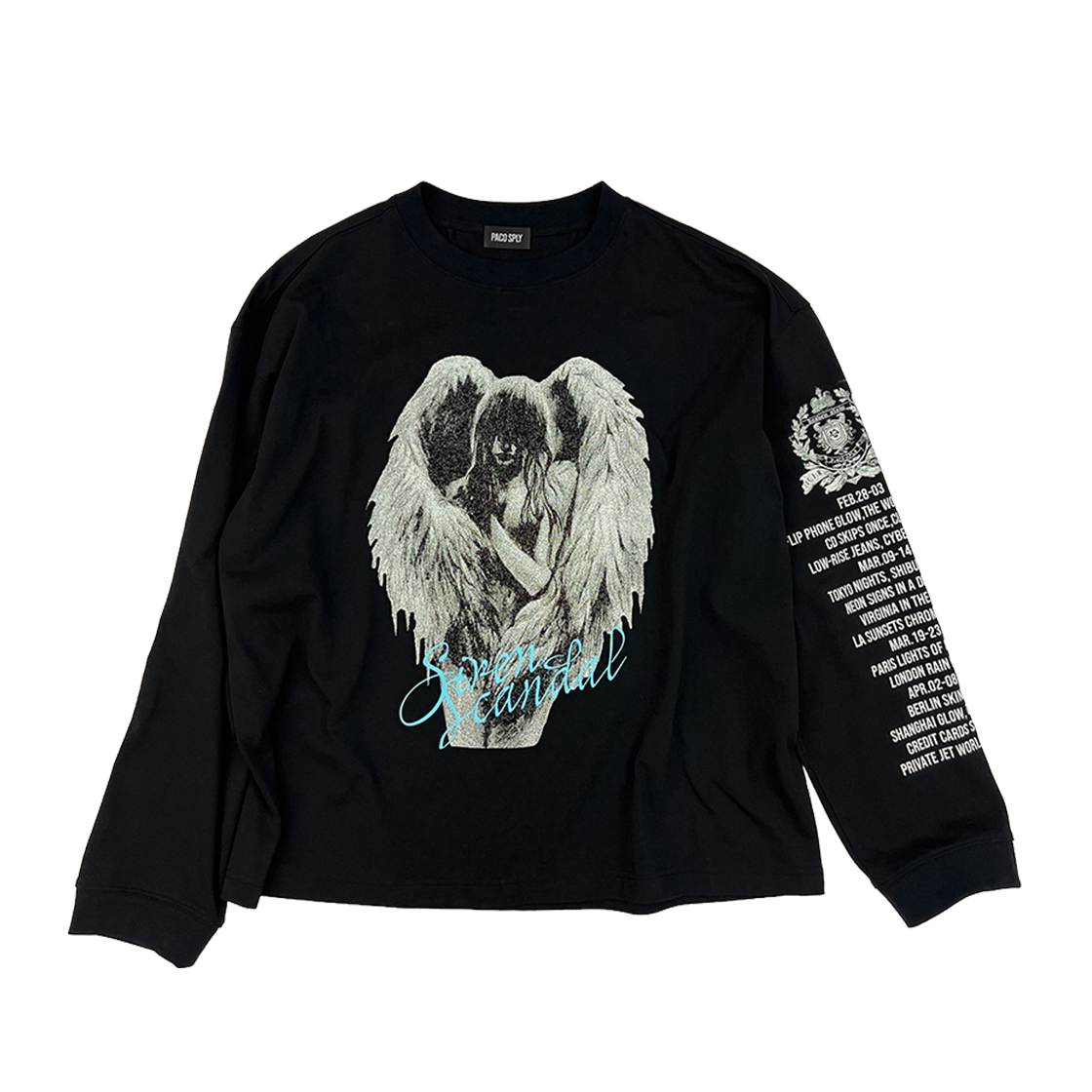 [트리플적립] 파코서플라이 투어 가브리엘 롱 슬리브 블랙([트리플적립] PACOSPLY Tour Garbriel Long Sleeve Black)