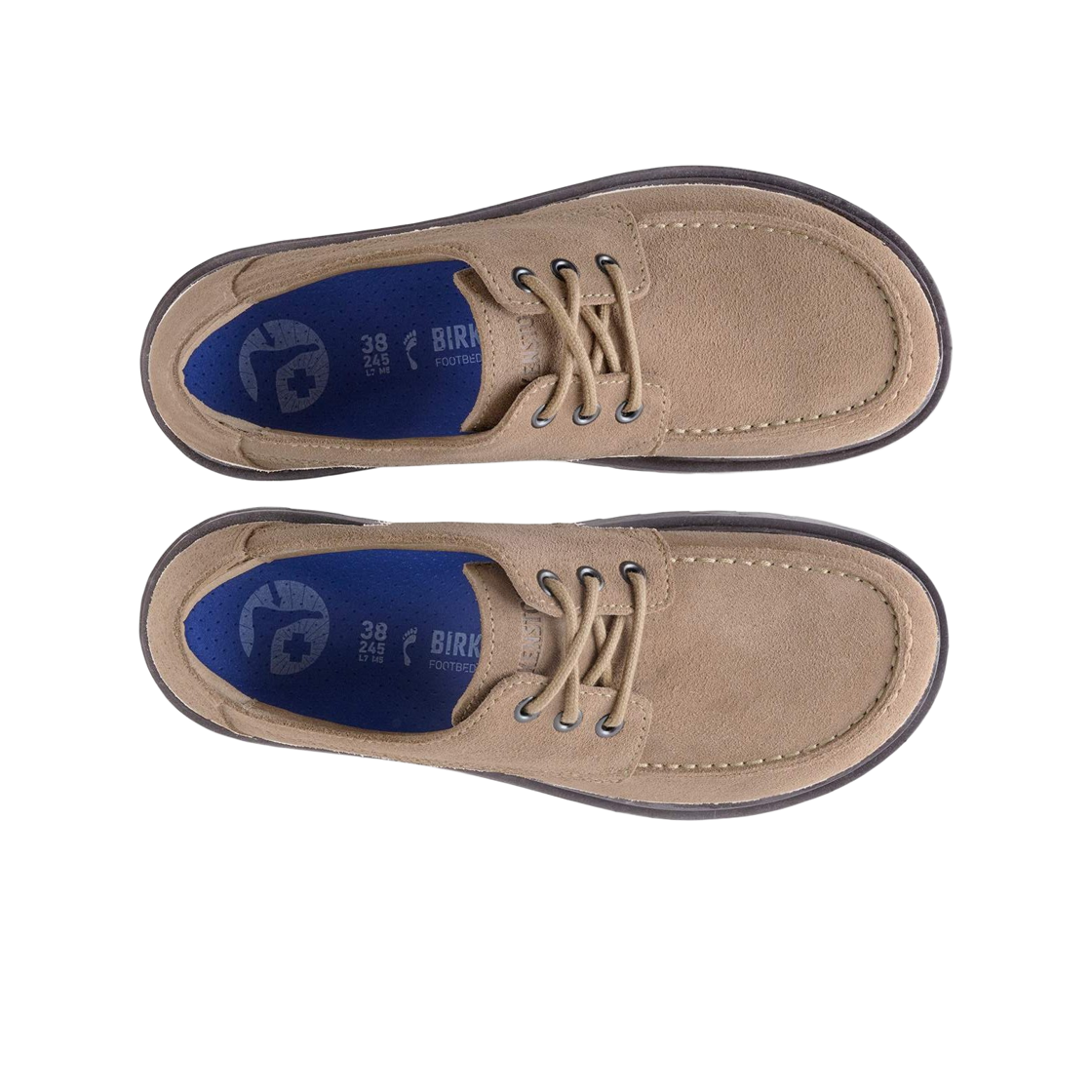버켄스탁 하이우드 목 레이스 로우 그레이 토프 - 내로우(Birkenstock Highwood Moc Lace Low Gray Taupe - Narrow) - 2