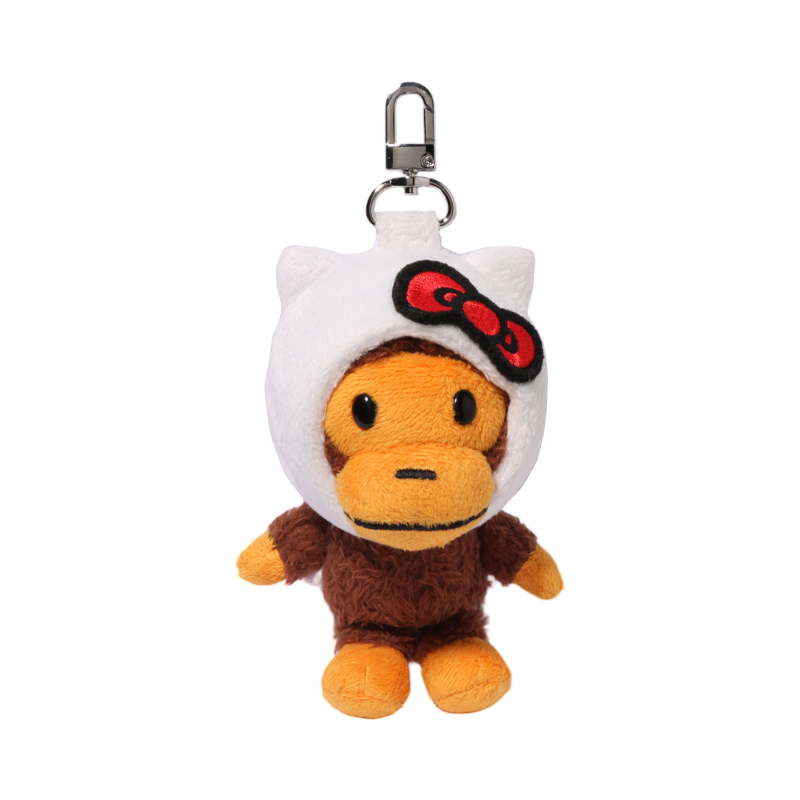 베이프 x 산리오 캐릭터즈 플러시 인형 키체인 화이트(BAPE x Sanrio Characters Plush Doll Keychain White)